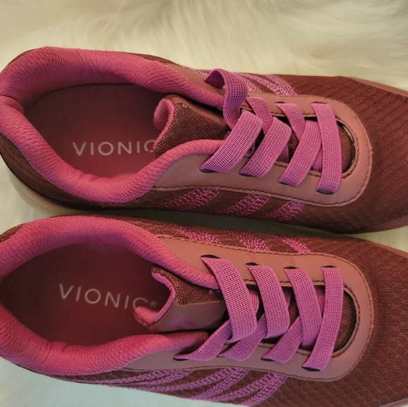 Vionic Women's Sneakers in Pink and Brown - Picture 2 of 9
